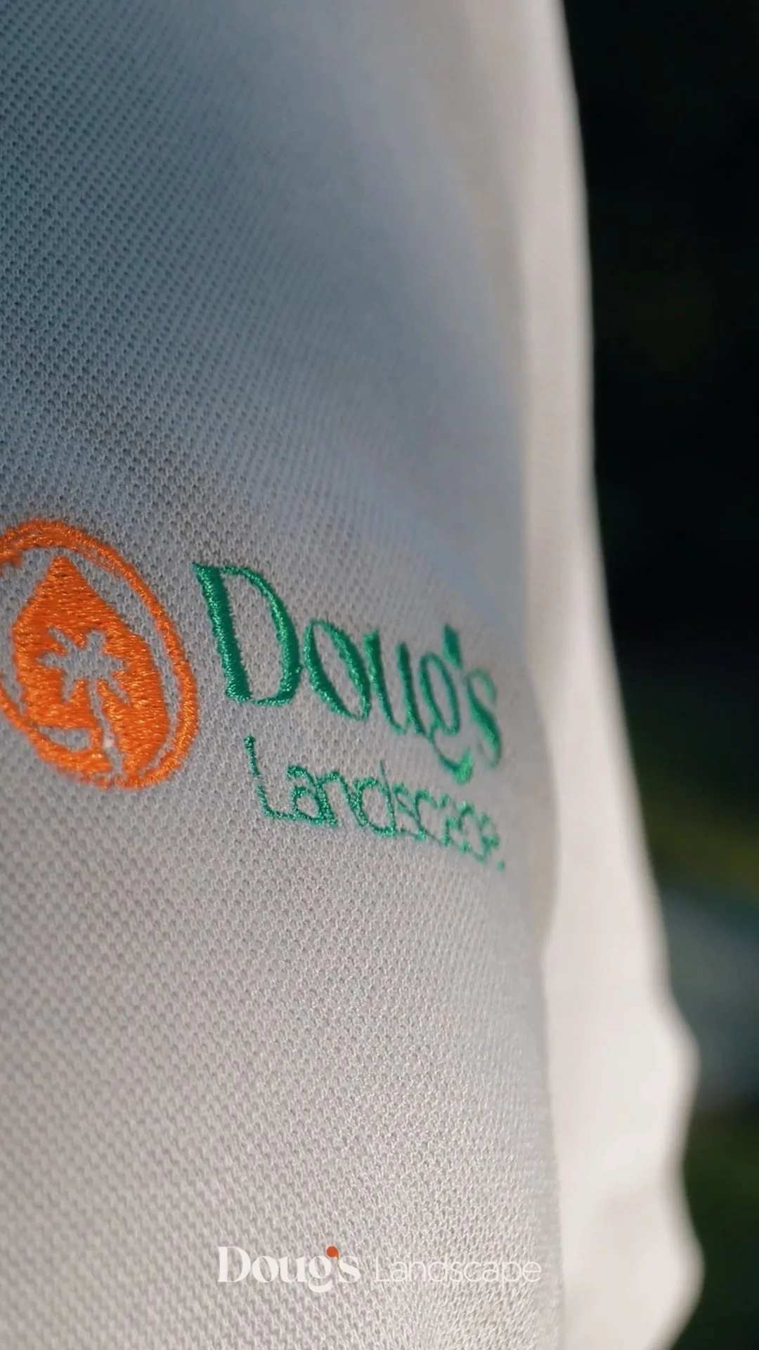 Doug's Landscape team uniform detail